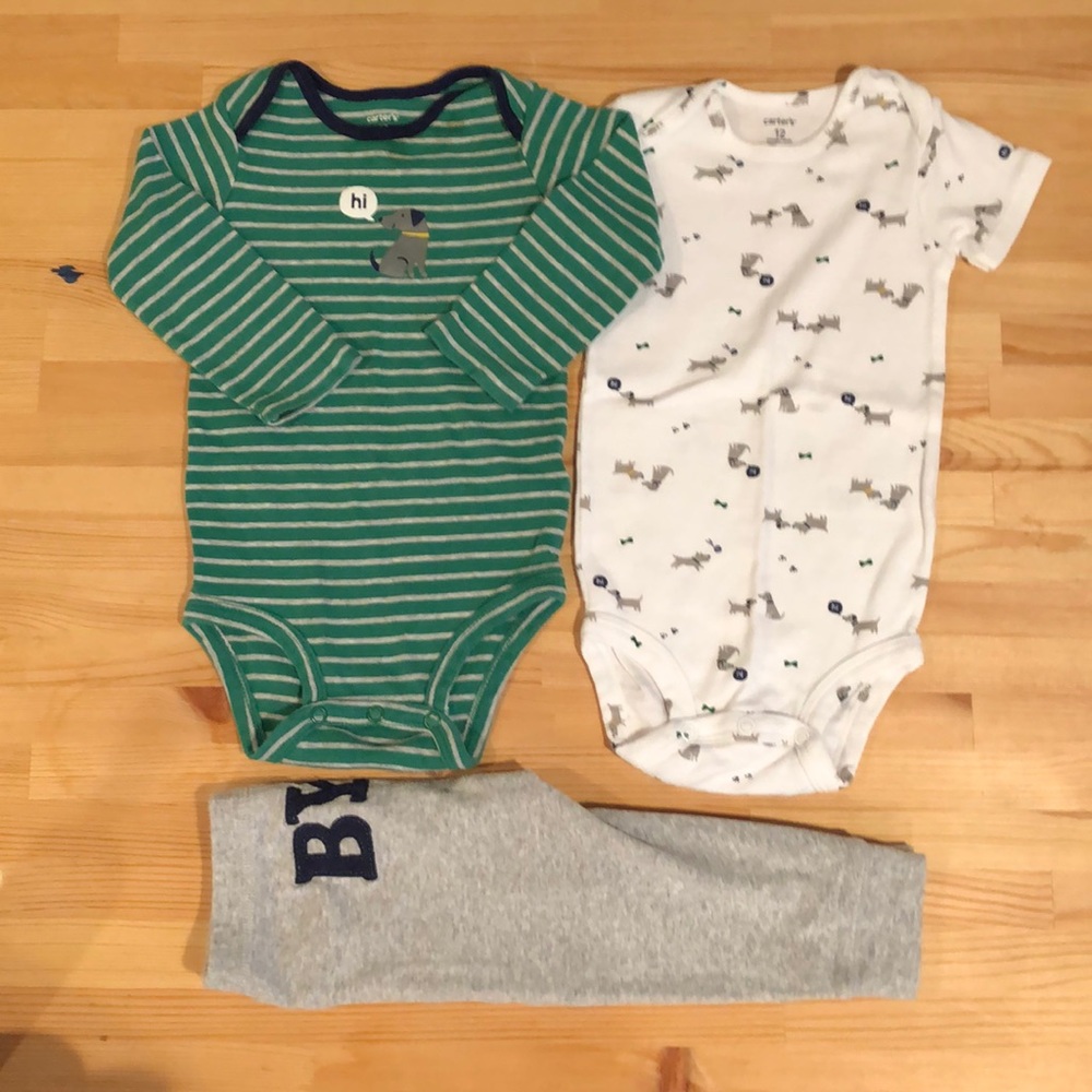 Carters Three Piece Dog Set